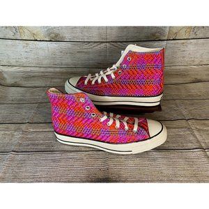 Converse Chuck 70 High Top Culture Weave Cherry Red Pink Pop Size 10 167990c New